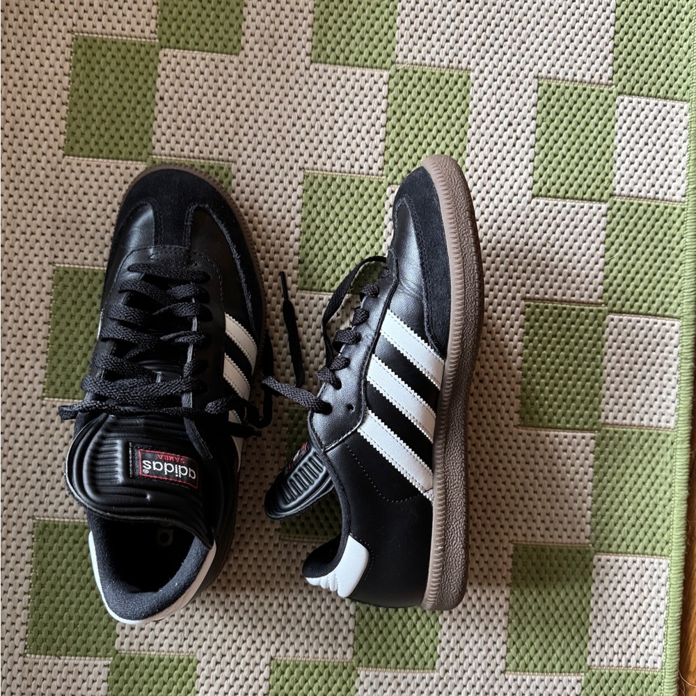 adidas Black and White Athletic Shoes